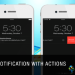 Notification with actions