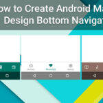 Android material design bottom navigation